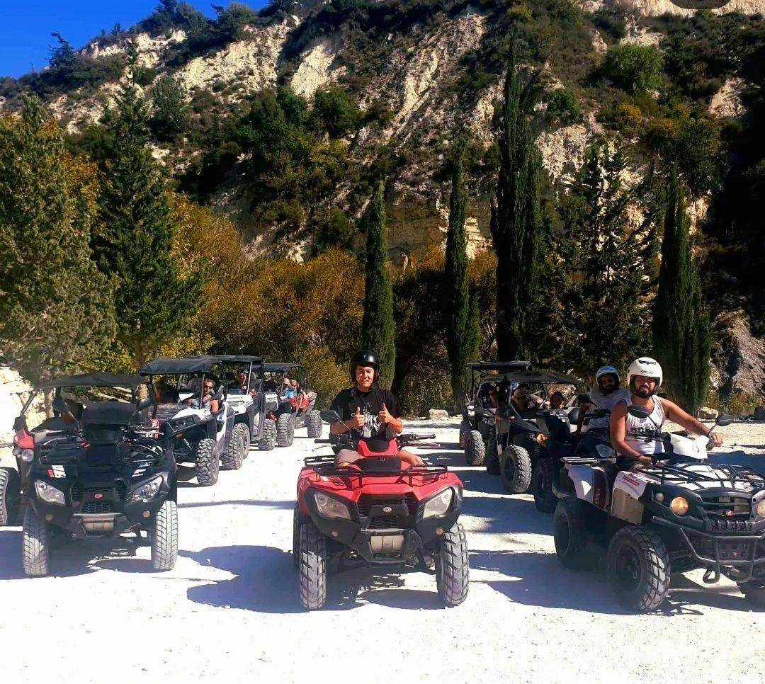Buggy convoy in the Akamas mountains